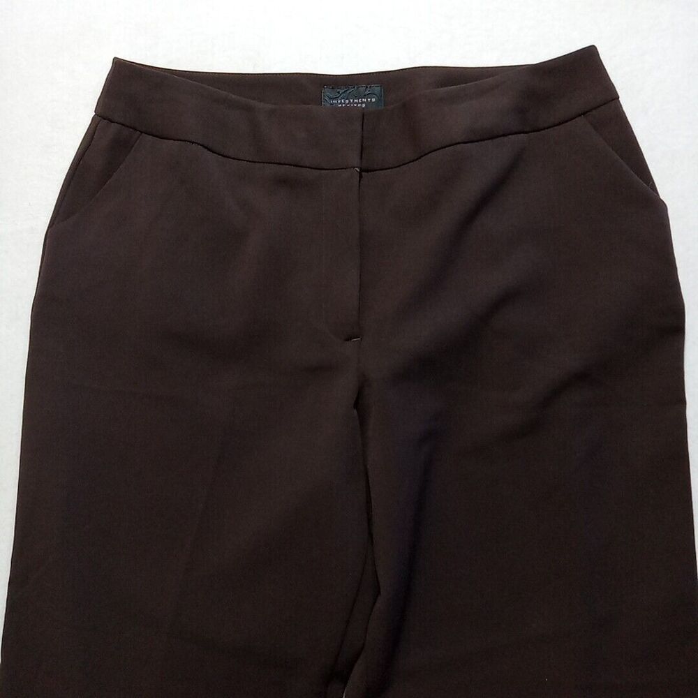 Investments Petites Dress Pants Women's Size 12P Brown - Picture 2 of 15
